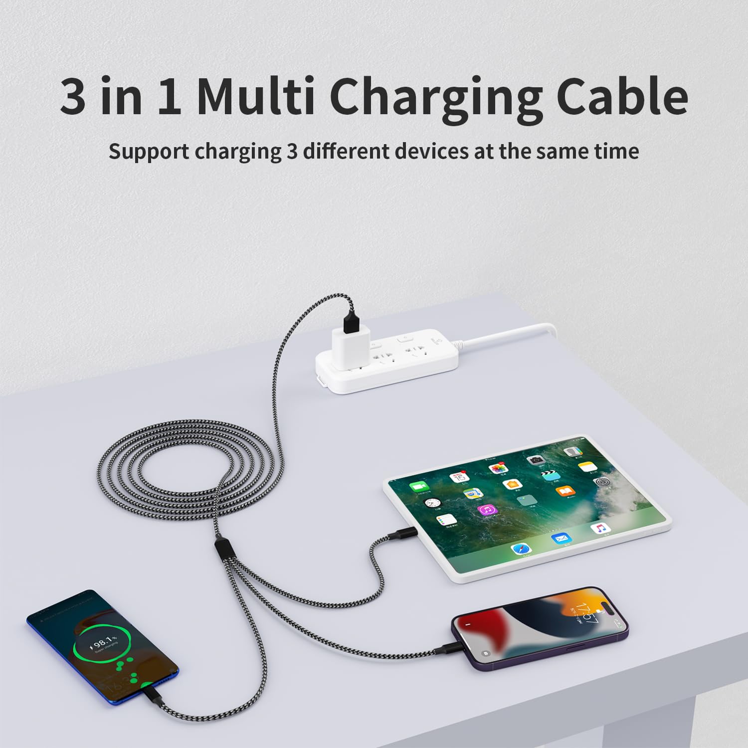 3 in 1 Charging Cable | Multi Charger Cable | J&M Industries